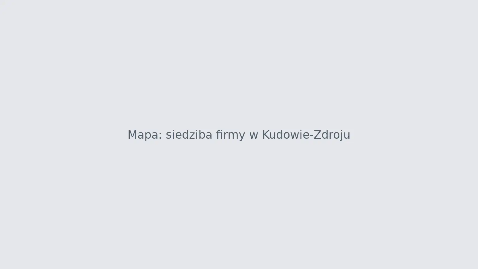 Mapa dojazdu do siedziby firmy Strażak w Kudowie-Zdroju