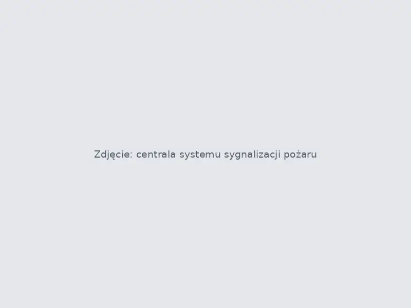 Centrala systemu sygnalizacji pożaru w obiekcie