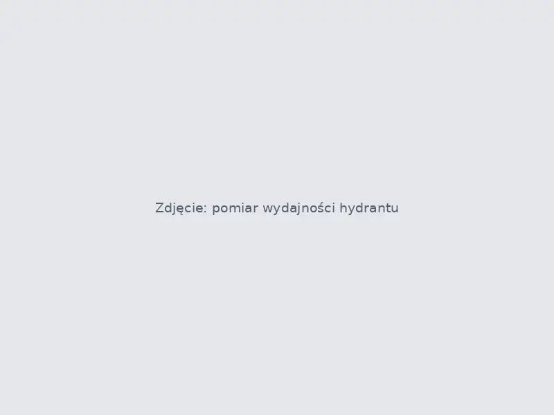 Pomiar wydajności hydrantu wewnętrznego manometrem